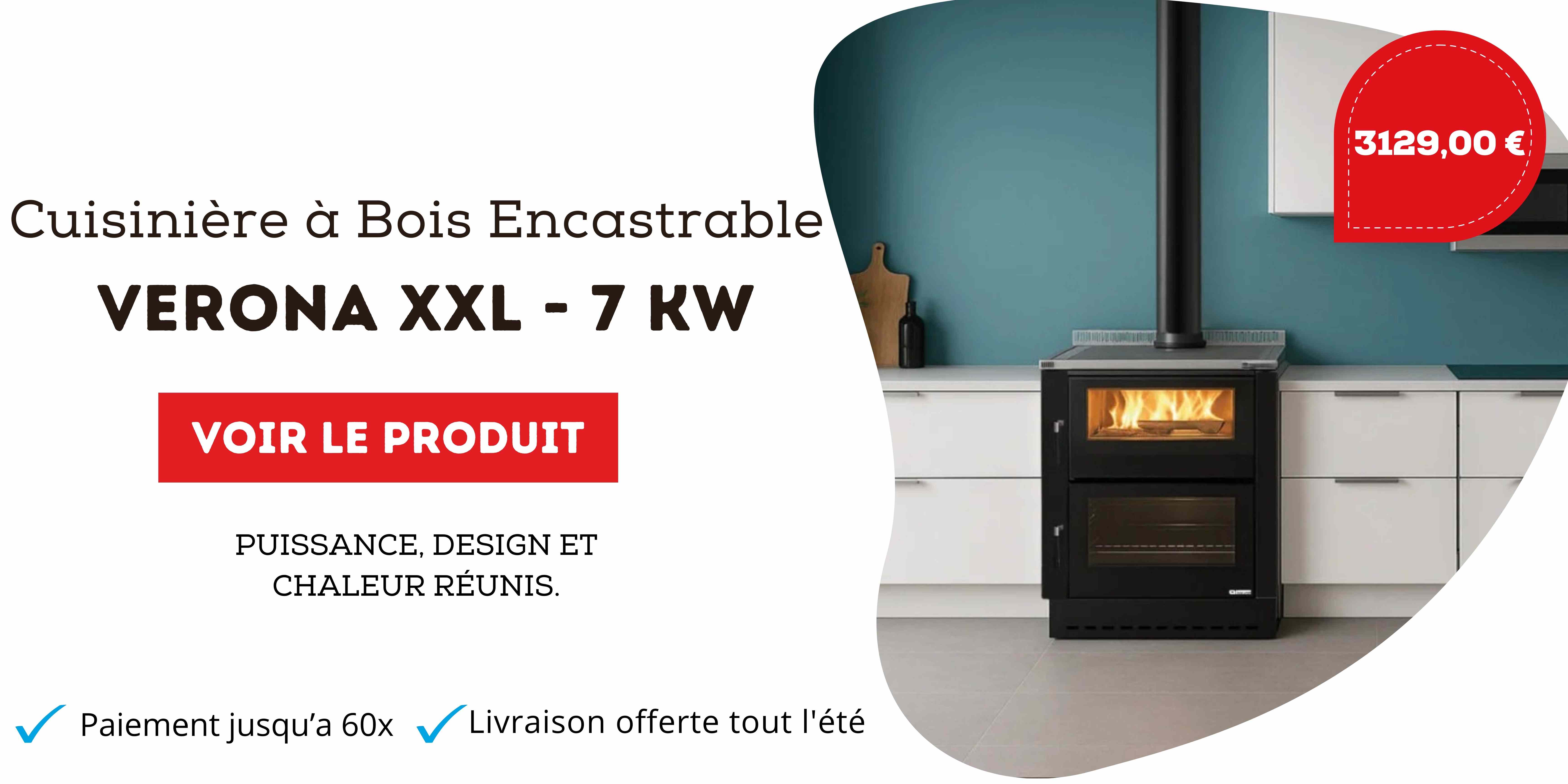 cuisiniere a bois encastré